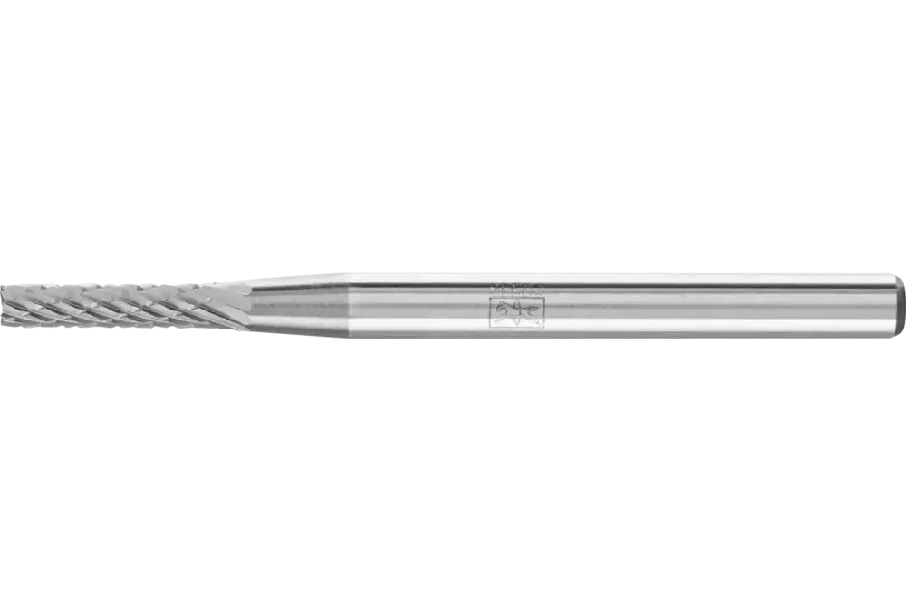 Trzpień frezarski HM, kształt walcowy ZYAS z uzębieniem czołowym Ø 02 x 10 mm trzpień Ø 3 mm Z4 uniwersalny 1
