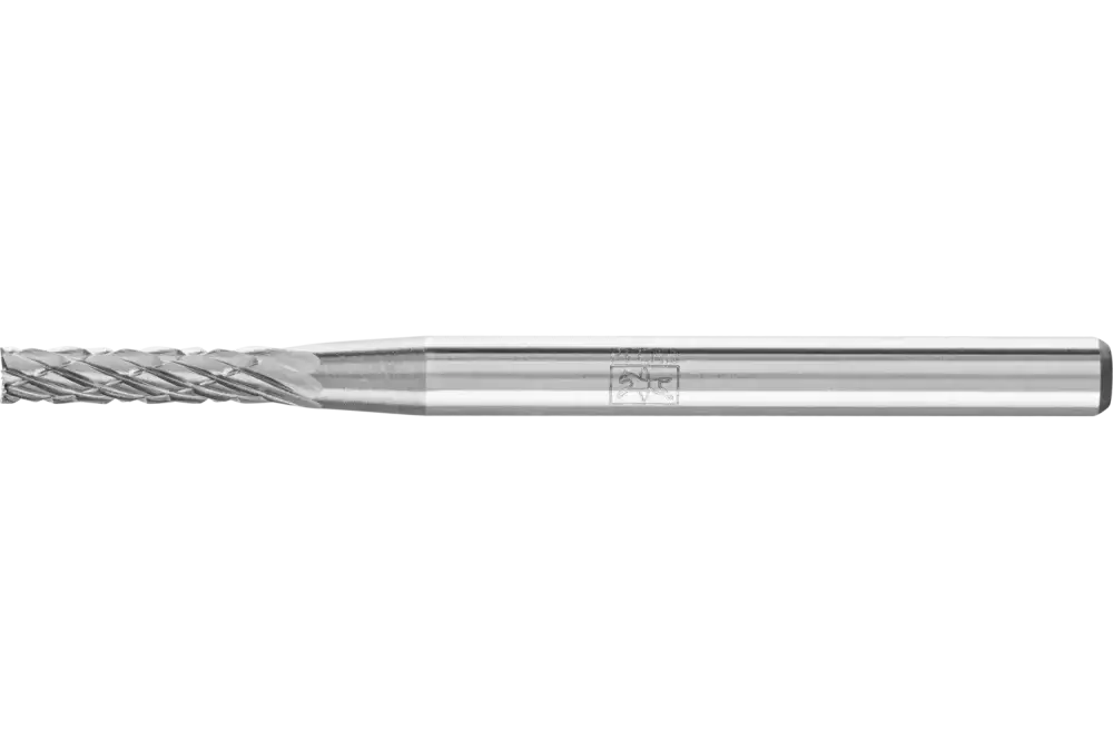 Trzpień frezarski HM, kształt walcowy ZYAS z uzębieniem czołowym Ø 02 x 10 mm trzpień Ø 3 mm Z3P uniwersalny 1