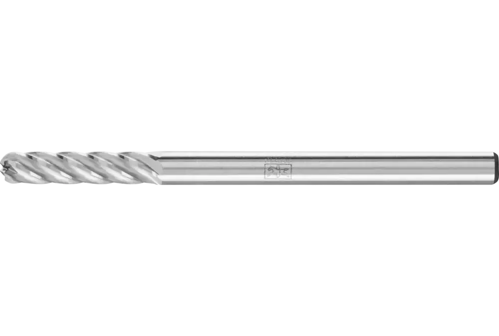 Wysokowydajny trzpień frezarski ze stopów twardych INOX kształt kulisto-walcowy WRC Ø 03 × 13 mm trzpień Ø 3 mm 1