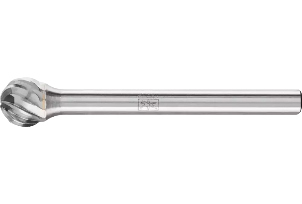Wysokowydajny trzpień frezarski ze stopów twardych INOX kulisty KUD Ø 06 × 05 mm trzpień Ø 3 mm do stali nierdzewnej 1