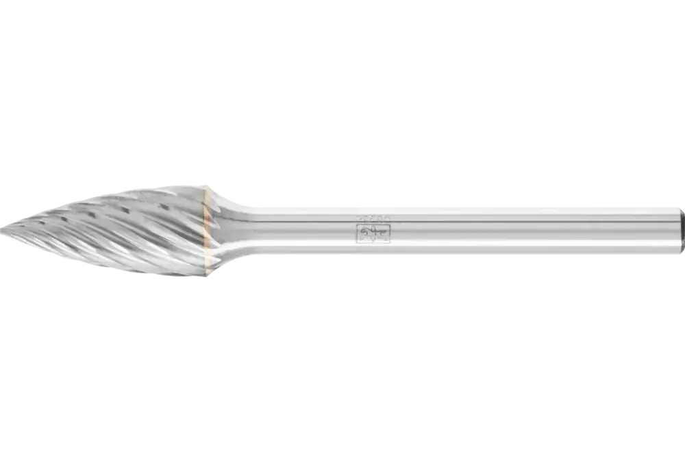 Wysokowydajny trzpień frezarski ze stopów twardych INOX kształt pocisku SPG Ø 06 × 13 mm trzpień Ø 3 mm do stali nierdzewnej 1