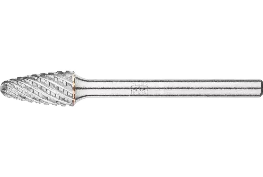 Wysokowydajny trzpień frezarski ze stopów twardych kształt drzewa RBF Ø 06 × 13 mm trzpień Ø 3 mm TITANIUM do tytanu 1