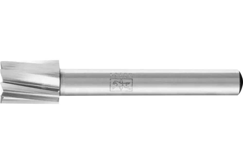 Trzpień frezarski HSS o kształcie walcowym z uzębieniem czołowym A-ST Ø 10 × 13 mm trzpień Ø 6 mm Z 1 uniwersalne grube 1