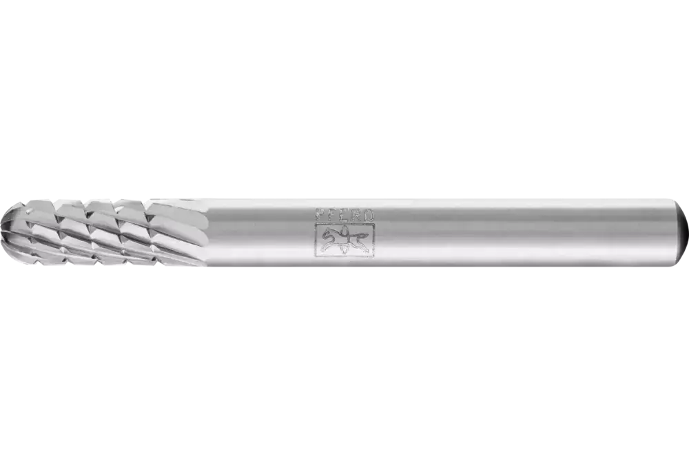 Trzpień frezarski HSS o kształcie kulisto-walcowym C Ø 06 × 16 mm trzpień Ø 6 mm Z 3 uniwersalne średnio drobne z wiórołamaczem 1