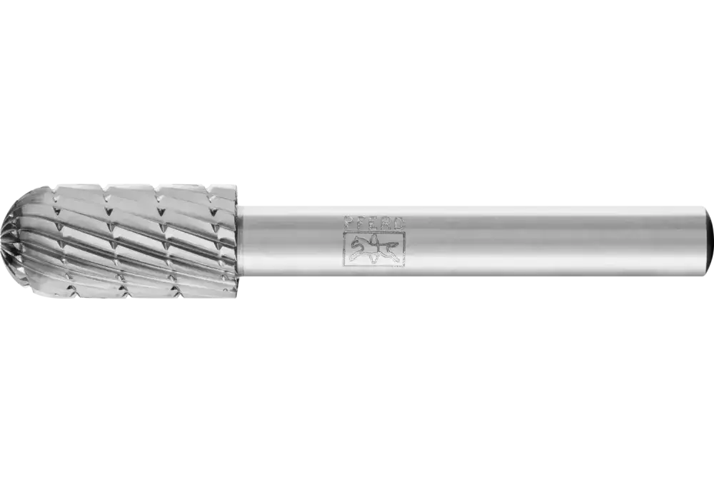 Trzpień frezarski HSS o kształcie kulisto-walcowym C Ø 10 × 20 mm trzpień Ø 6 mm Z 3 uniwersalne średnio drobne z wiórołamaczem 1