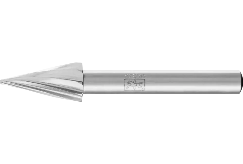 Trzpień frezarski HSS o kształcie ostrostożkowym G Ø 10 × 20 mm trzpień Ø 6 mm Z 1 uniwersalne grube 1