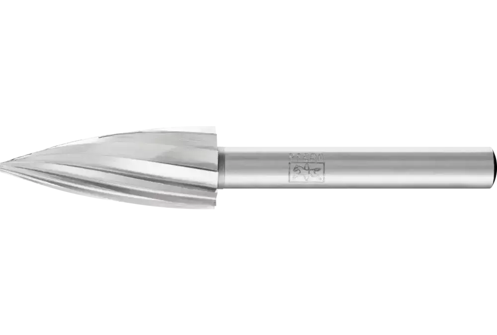 Trzpień frezarski HSS o kształcie pocisku K Ø 12 × 30 mm trzpień Ø 6 mm Z 1 uniwersalne grube 1