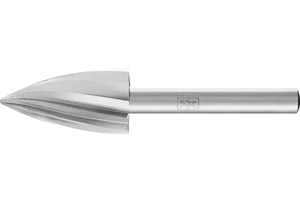 Trzpień frezarski HSS ALU kształt pocisku K Ø 16 × 30 mm trzpień Ø 6 mm do aluminium/metali nieżelaznych 1