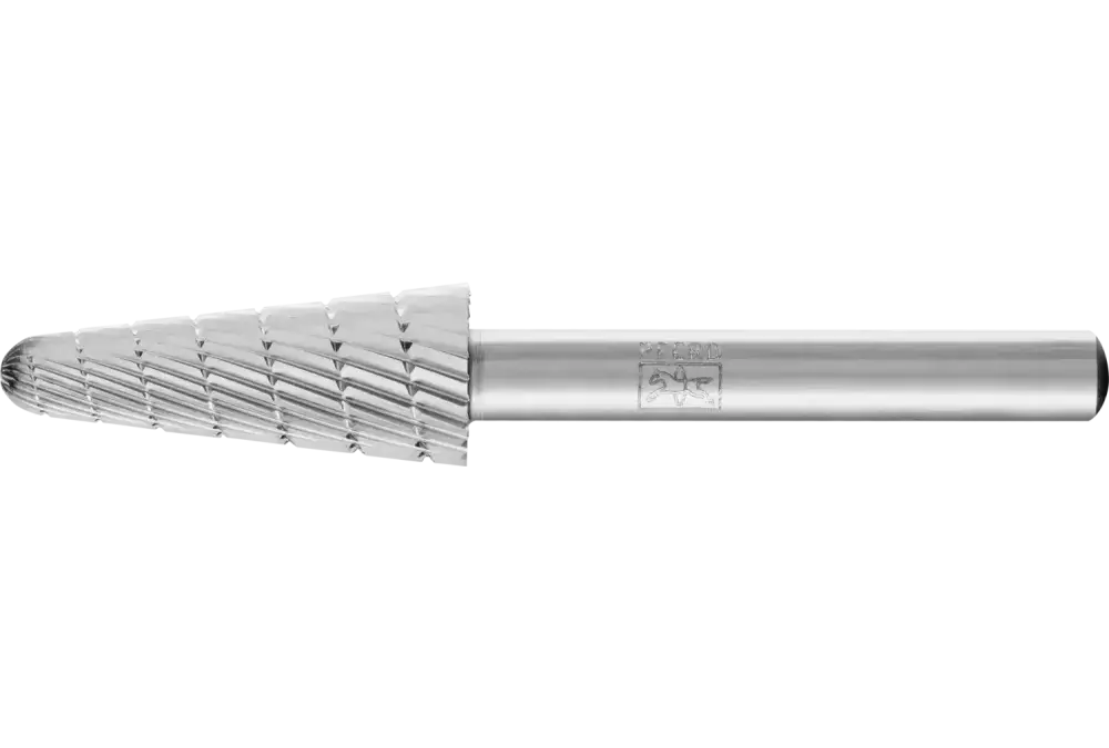 Trzpień frezarski HSS o kształcie stożkowym L Ø 12 × 30 mm trzpień Ø 6 mm Z 3 uzębienie uniwersalne średnio drobne 1
