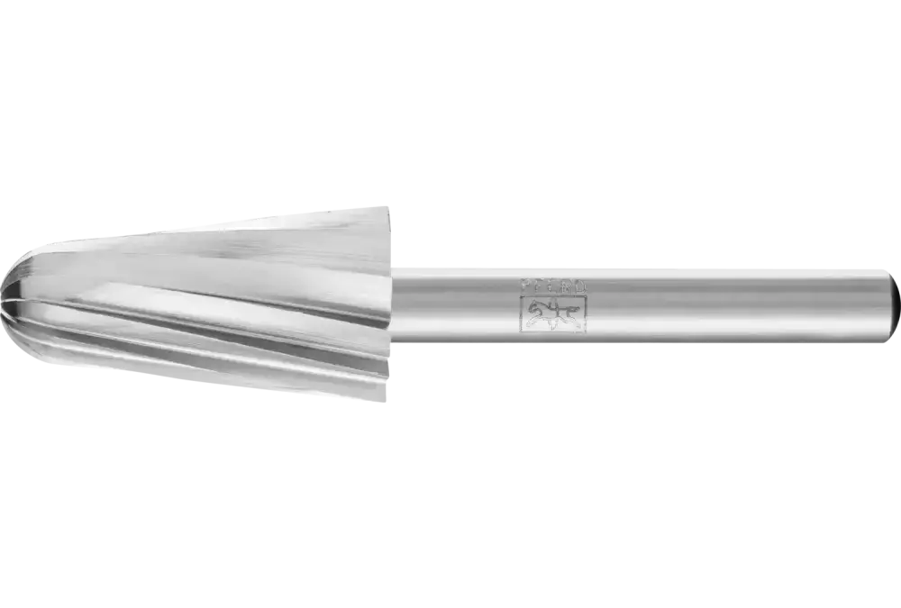 Trzpień frezarski HSS ALU kształt stożkowy L Ø 16 × 30 mm trzpień Ø 6 mm do aluminium/metali nieżelaznych 1