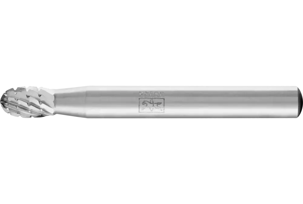 Trzpień frezarski HSS o kształcie kropli O Ø 06 × 10 mm trzpień Ø 6 mm Z 3 uniwersalne średnio drobne z wiórołamaczem 1
