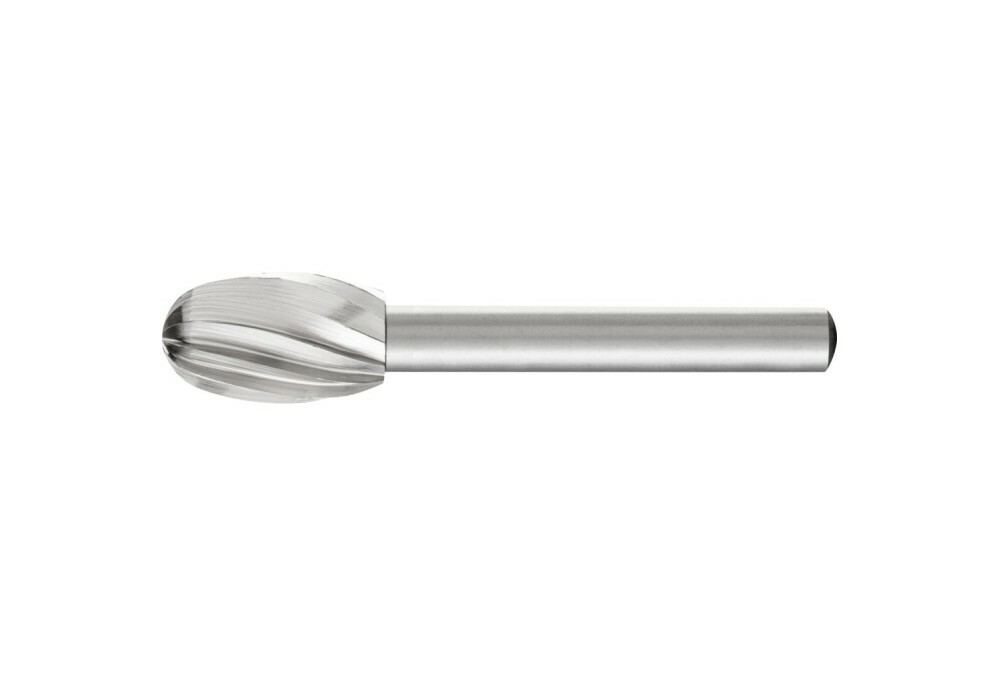 Trzpień frezarski HSS o kształcie pocisku K Ø 12 x 20 mm trzpień Ø 6 mm Z 1 uniwersalne grube 1