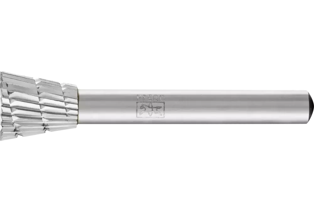Trzpień frezarski HSS z uzębieniem czołowym W-ST 12 × 13 mm trzpień Ø 6 mm Z 3 uniwers. śr. drob. z wiórołamaczem 1