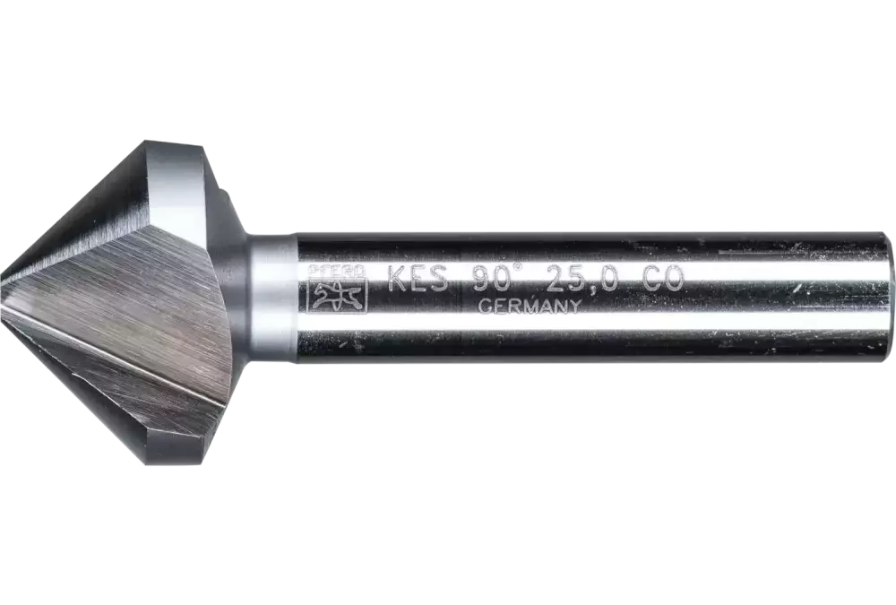 Pogłębiacz stożkowy i okrawacz HSSE Co5 90° Ø 25 mm trzpień Ø 10 mm DIN 335 C 1