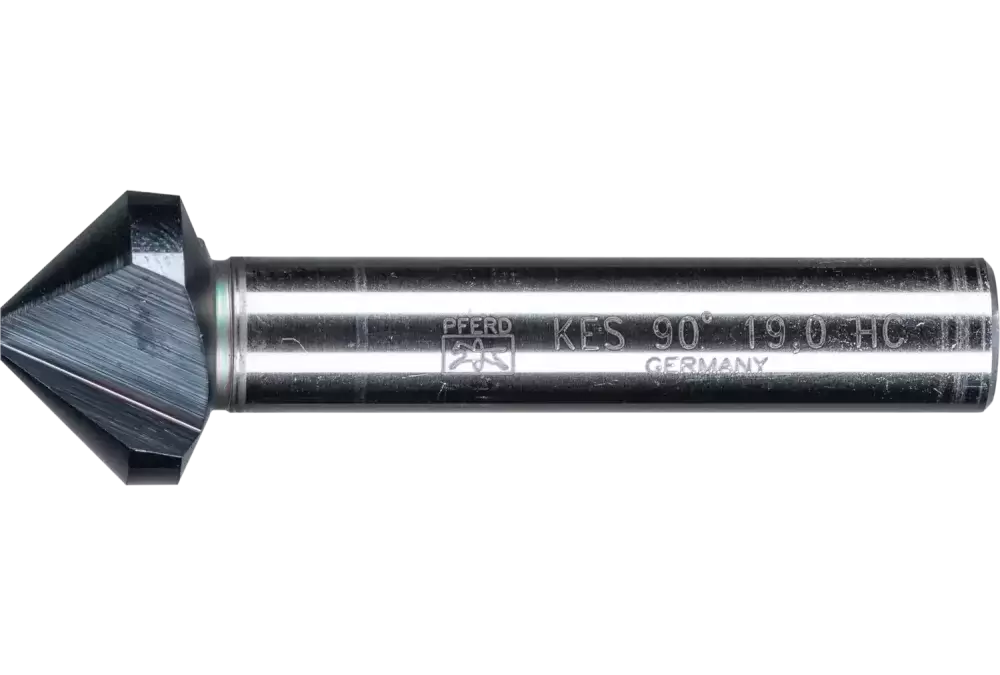 Pogłębiacz stożkowy i okrawacz HSS 90° Ø 19 mm trzpień Ø 10 mm DIN 335 C z powłoką HICOAT Pferd 25202147 1