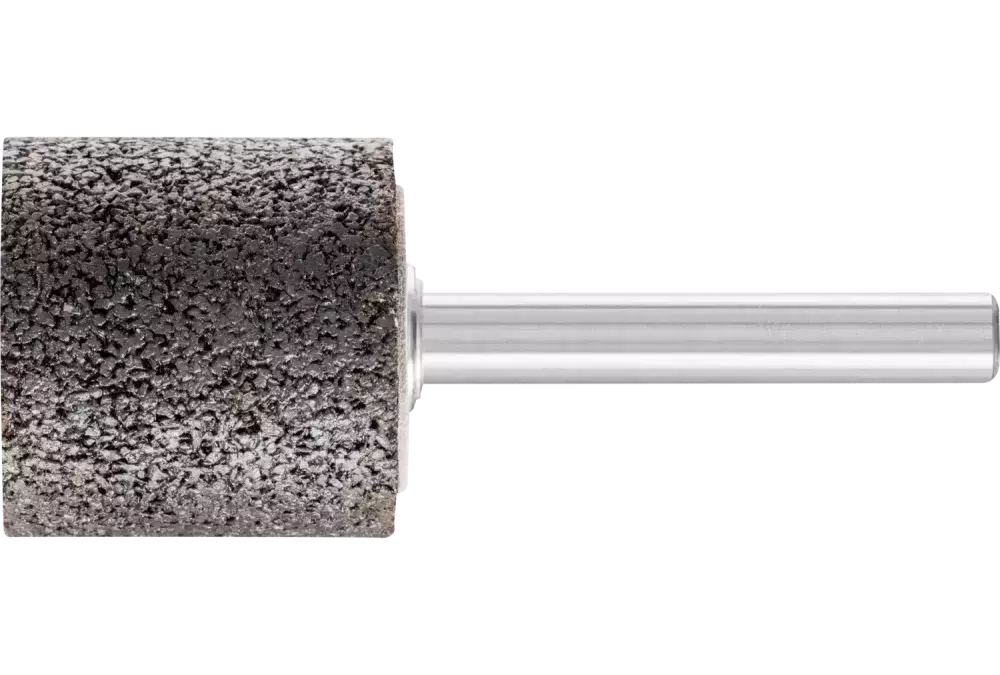 Ściernica trzpieniowa INOX walcowa Ø 25 × 25 mm trzpień Ø 6 mm A30 do stali nierdzewnej 1