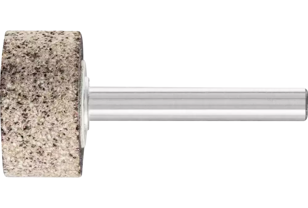 Ściernica trzpieniowa INOX walcowa Ø 25 × 13 mm trzpień Ø 6 mm A30 do stali nierdzewnej 1