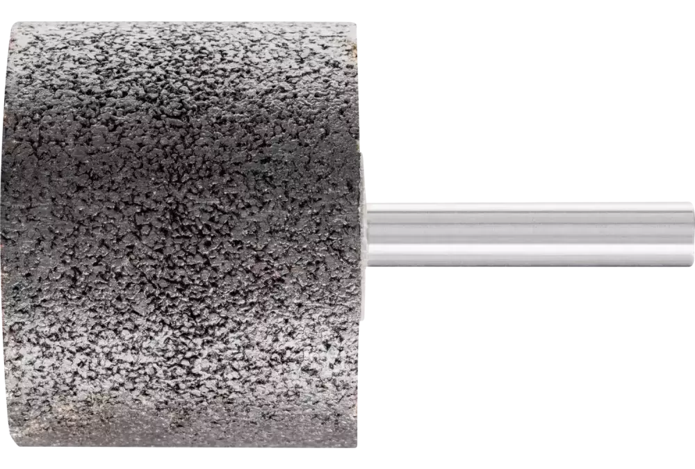 Ściernica trzpieniowa INOX walcowa Ø 50 × 40 mm trzpień Ø 8 mm A24 do stali nierdzewnej 1