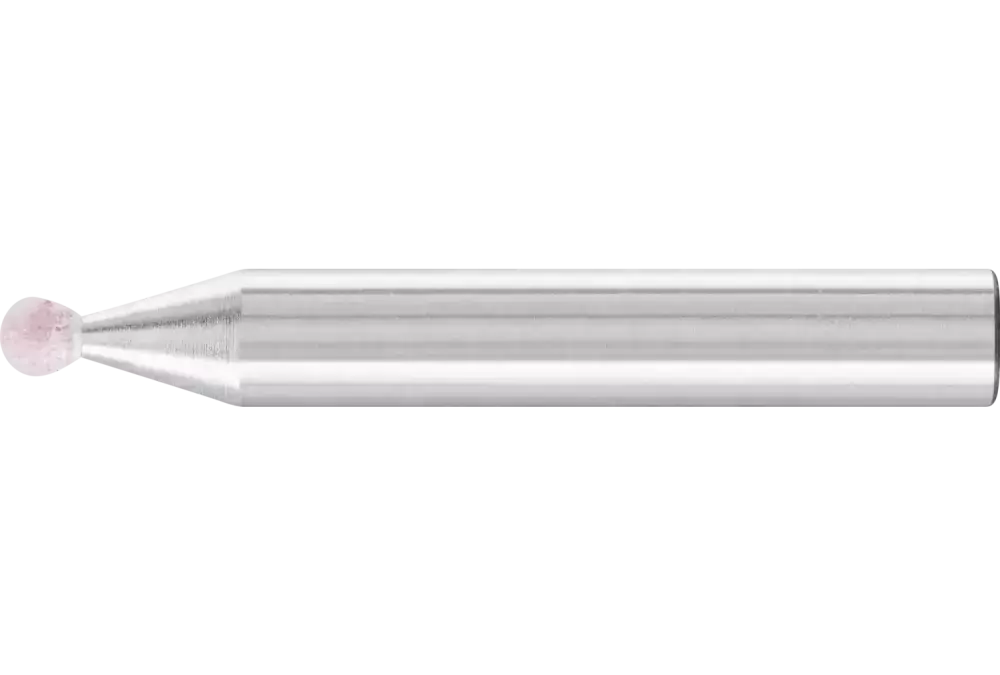 Ściernica trzpieniowa STEEL EDGE kulista 3 × 3 mm trzpień Ø 6 mm A100 do stali i staliwa 1