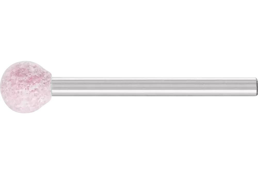 Ściernica trzpieniowa STEEL EDGE kulista 8 × 8 mm trzpień Ø 3 mm A80 do stali i staliwa 1