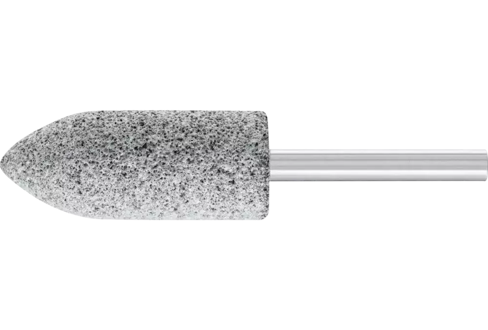Ściernica trzpieniowa CAST EDGE ostrołukowa Ø20 × 50 mm trzpień Ø6 mm SIC30 do żeliwa szarego i sferoidalnego 1