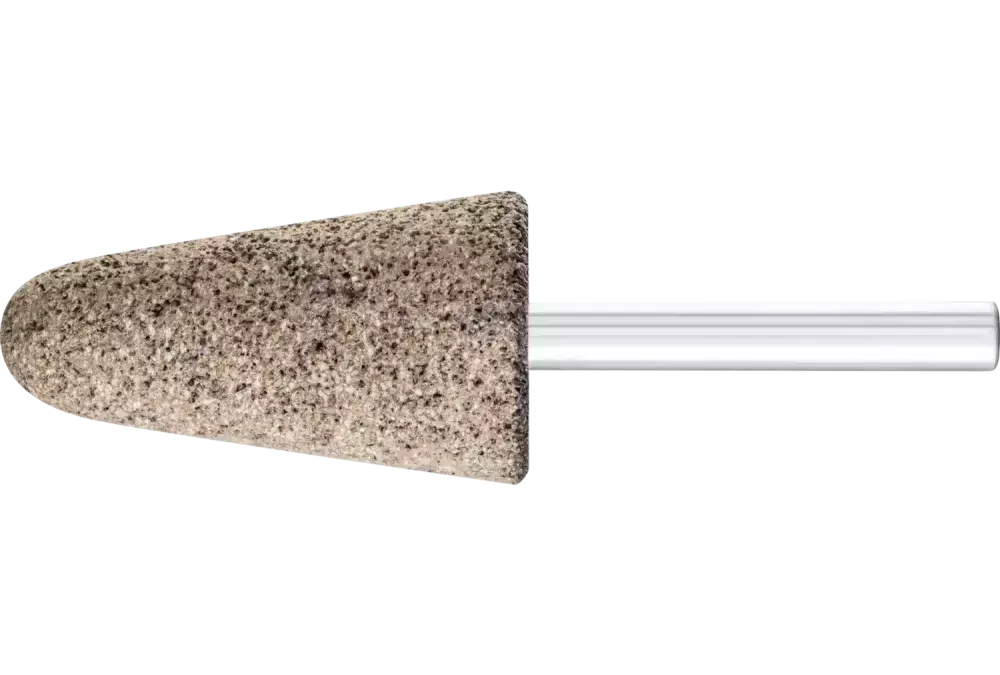 Ściernica trzpieniowa INOX stożkowa Ø 25 × 45 mm trzpień Ø 6 mm A30 do stali nierdzewnej 1