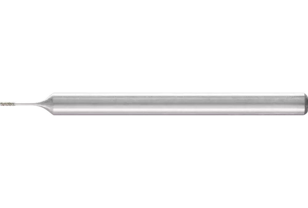Diamentowa ściernica trzpieniowa cylindryczna Ø 0,5 mm, trzpień Ø 3 mm D64 (drobna) do szlifowania otworów/łuków 1