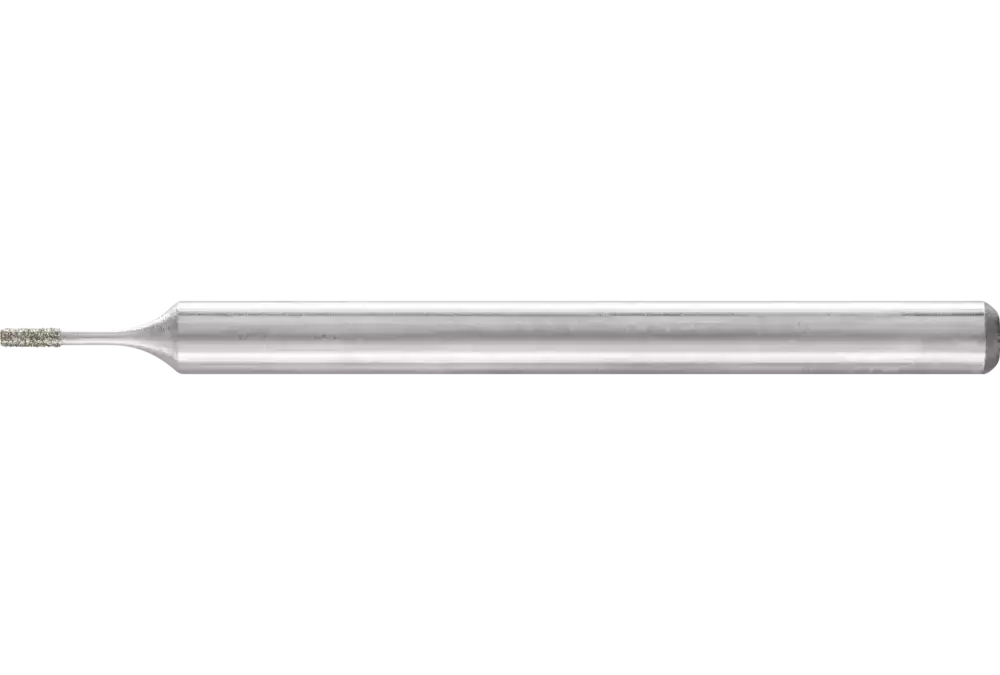 Diamentowa ściernica trzpieniowa cylindryczna Ø0,8 mm, trzpień Ø3 mm D64 (drobna) do szlifowania otworów/łuków 1