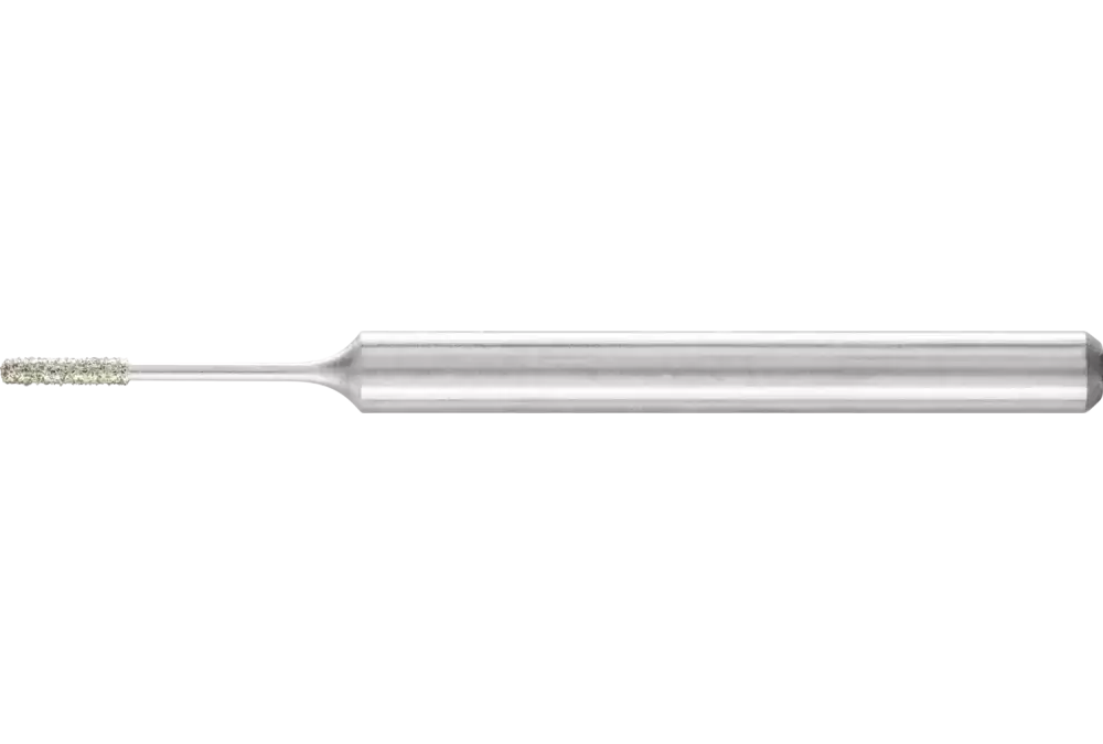 Diamentowa ściernica trzpieniowa cylindryczna Ø 1,0 mm, trzpień Ø 3 mm D126 (średnia) do szlifowania otworów/łuków 1