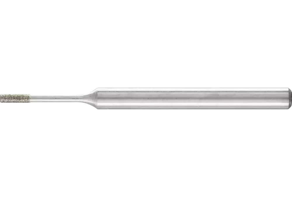 Diamentowa ściernica trzpieniowa cylindryczna Ø1,2 mm, trzpień Ø3 mm D64 (drobna) do szlifowania otworów/łuków 1
