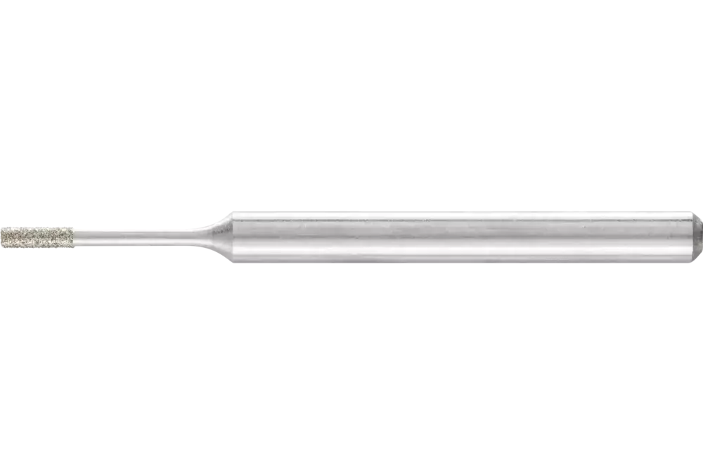 Diamentowa ściernica trzpieniowa cylindryczna Ø1,2 mm, trzpień Ø3 mm D91 (drobna) do szlifowania otworów/łuków 1
