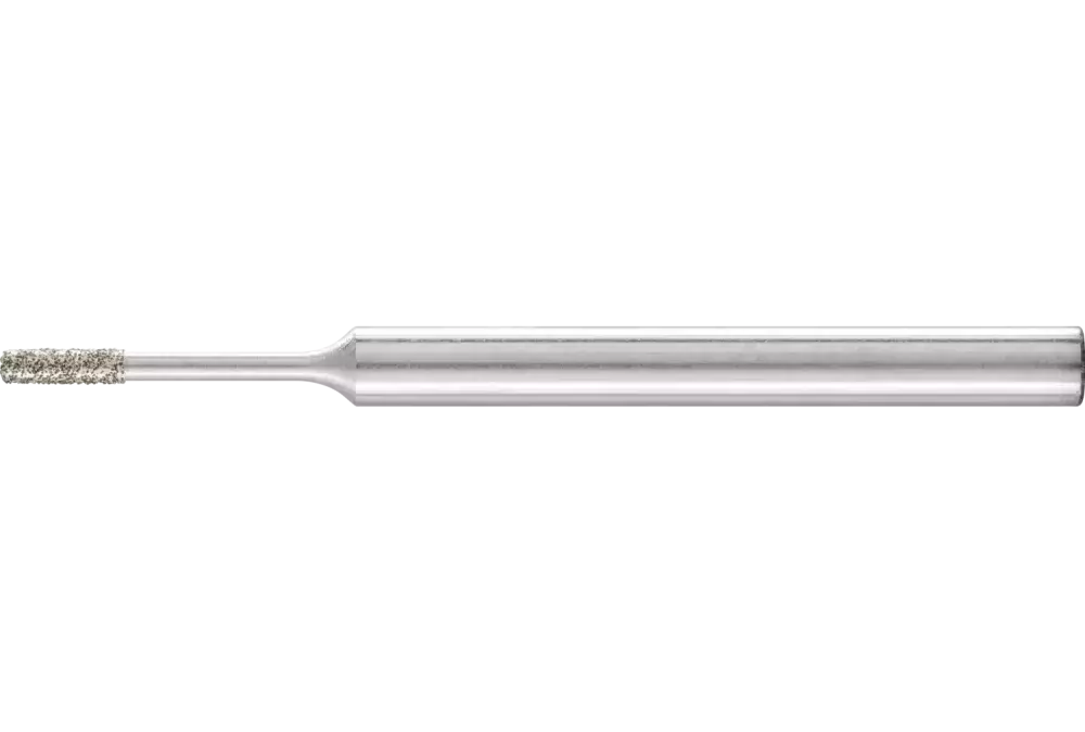 Diamentowa ściernica trzpieniowa cylindryczna Ø1,4 mm, trzpień Ø3 mm D126 (średnia) do szlifowania otworów/łuków 1