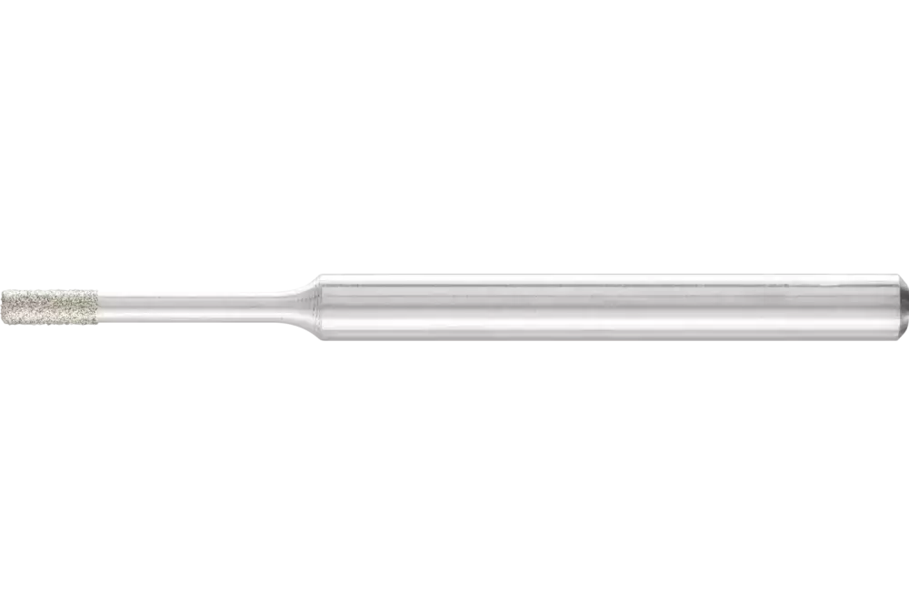 Diamentowa ściernica trzpieniowa cylindryczna Ø1,6 mm, trzpień Ø3 mm D91 (drobna) do szlifowania otworów/łuków 1