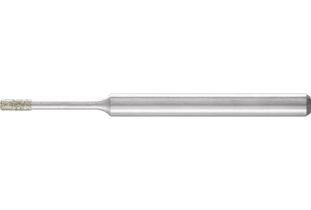 Diamentowa ściernica trzpieniowa cylindryczna Ø1,6 mm, trzpień Ø3 mm D126 (średnia) do szlifowania otworów/łuków 1