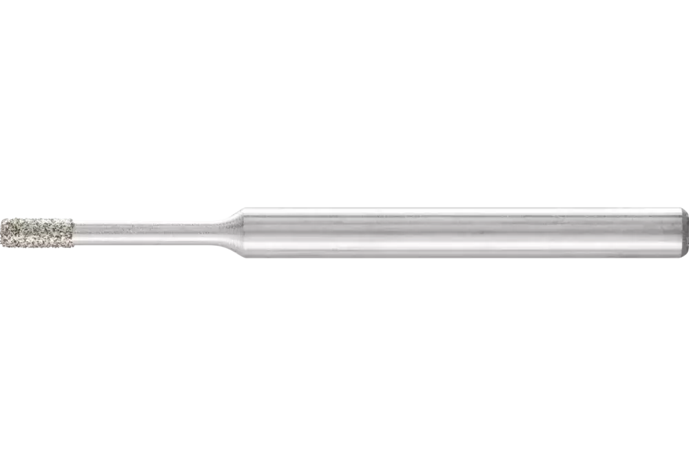 Diamentowa ściernica trzpieniowa cylindryczna Ø1,8 mm, trzpień Ø3 mm D126 (średnia) do szlifowania otworów/łuków 1