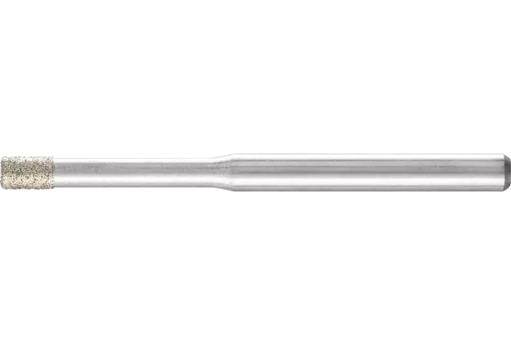 Diamentowa ściernica trzpieniowa cylindryczna Ø2,6 mm, trzpień Ø3 mm D126 (średnia) do szlifowania otworów/łuków 1