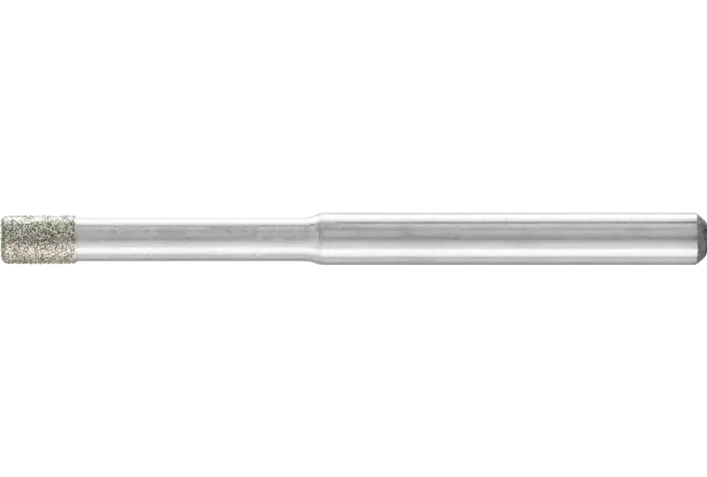 Diamentowa ściernica trzpieniowa cylindryczna Ø2,8 mm, trzpień Ø3 mm D126 (średnia) do szlifowania otworów/łuków 1