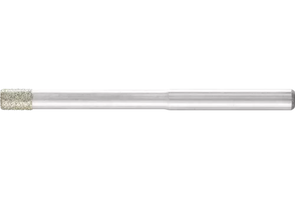 Diamentowa ściernica trzpieniowa cylindryczna Ø3,0 mm, trzpień Ø3 mm D126 (średnia) do szlifowania otworów/łuków 1