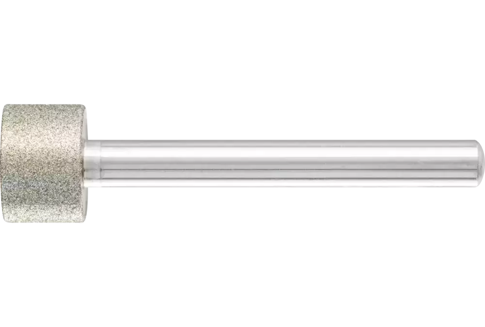 Diamentowa ściernica trzpieniowa cylindryczna Ø15 mm, trzpień Ø6 mm D126 (średnia) do szlifowania otworów/łuków 1