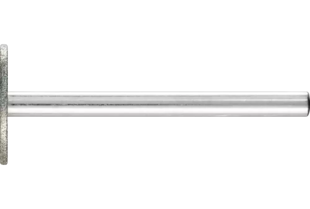 Diamentowa ściernica trzpieniowa cylindryczna wąska Ø14 × 1,0 mm, trzpień Ø3 mm D64 (drobna) do szlifowania rowków 1