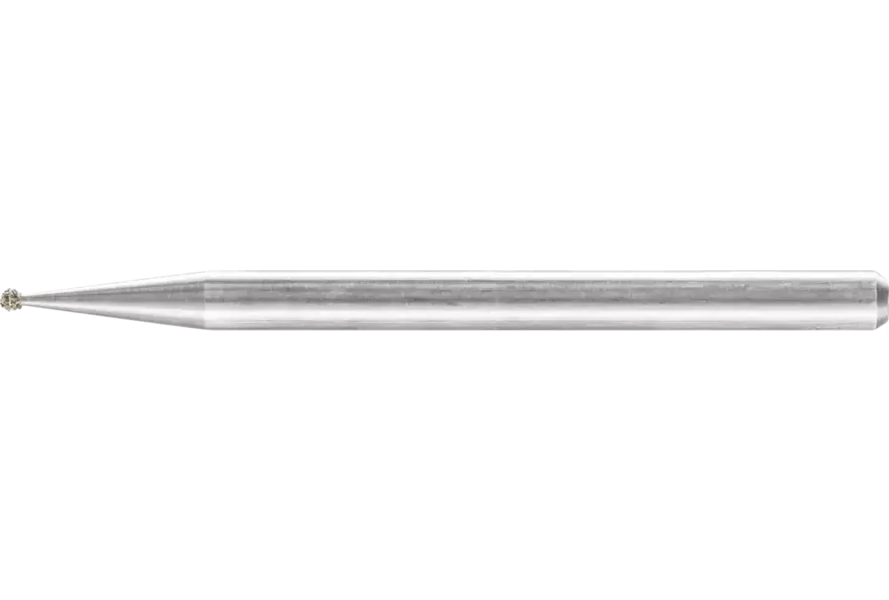 Diamentowa ściernica stożkowa Ø 1,0 mm, trzpień Ø 3 mm D181 (zgrubna) do grawerowania i usuwania gratów 1