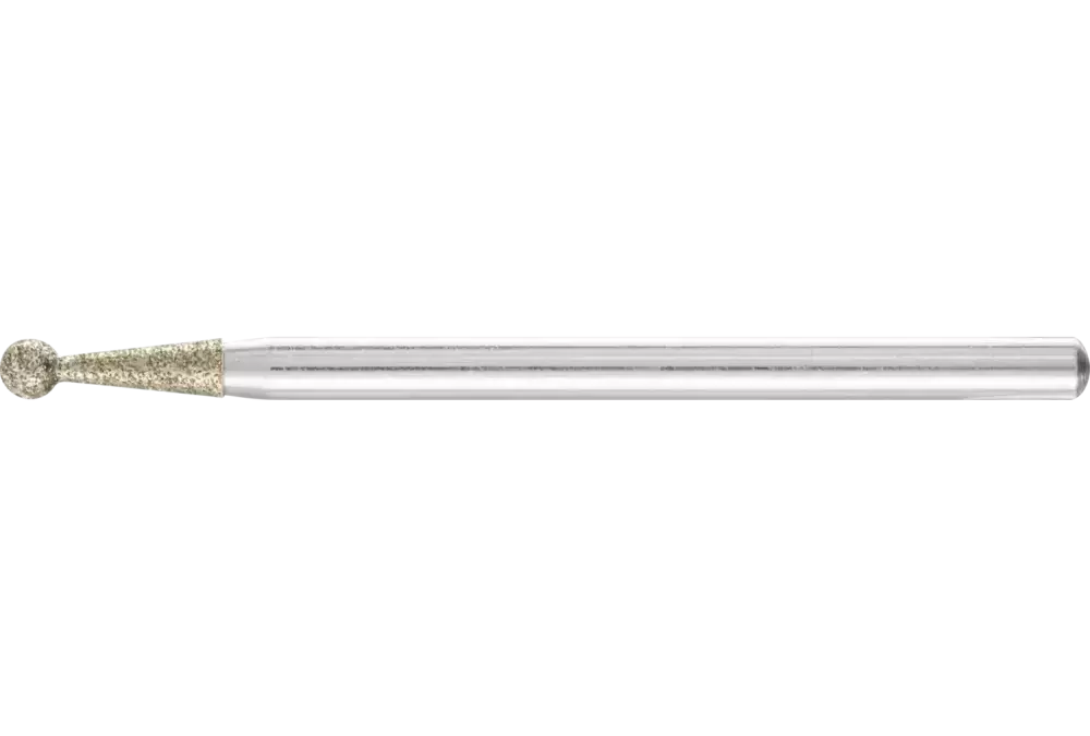 Diamentowa ściernica stożkowa Ø 3,0 mm, trzpień Ø 3 mm D181 (zgrubna) do usuwania gratów z profili 1