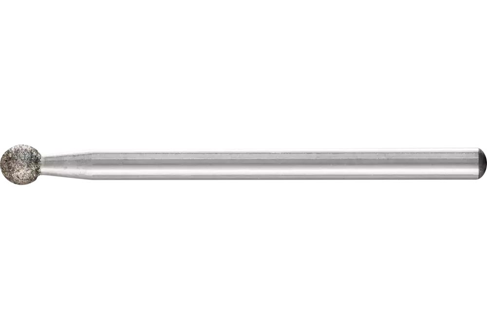 Ściernica trzpieniowa CBN kulista Ø 4,0 mm trzpień Ø 3 mm B126 (średnia) do grawerowania i gratowania 1