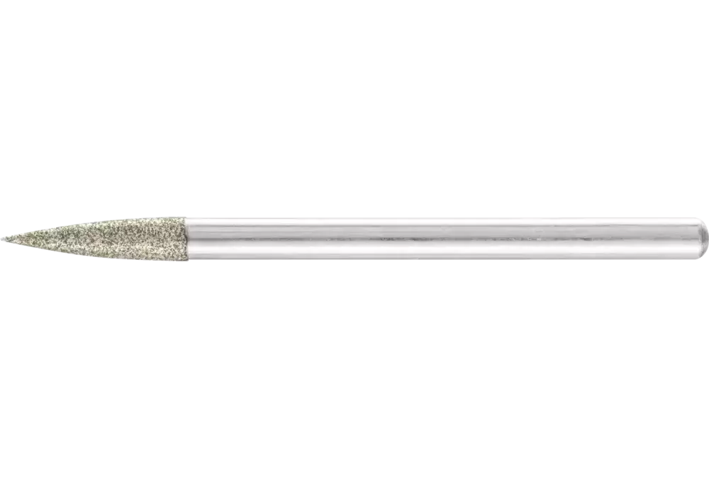 Średnica miejsca szlifowania ostrołukowa Ø 3 x 13 mm trzpień Ø 3 mm D126 (środek) do grawerowania / szlifowania małych otworów 1