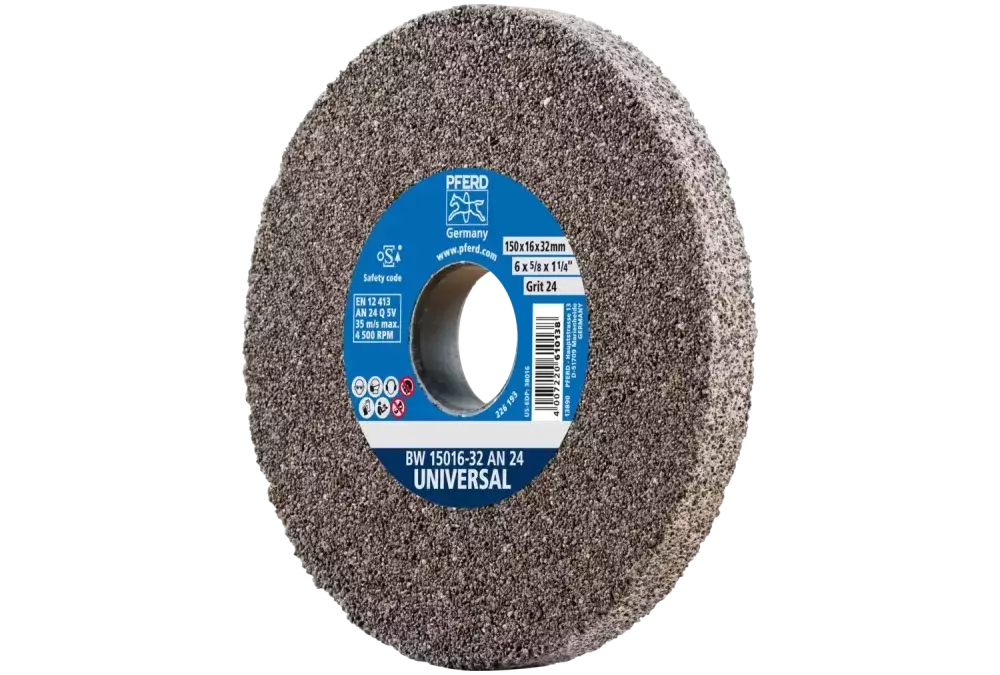Kamień szlifierski Ø 150 × 16 mm otwór Ø 32 mm A24 do uniwersalnych prac szlifierskich 1