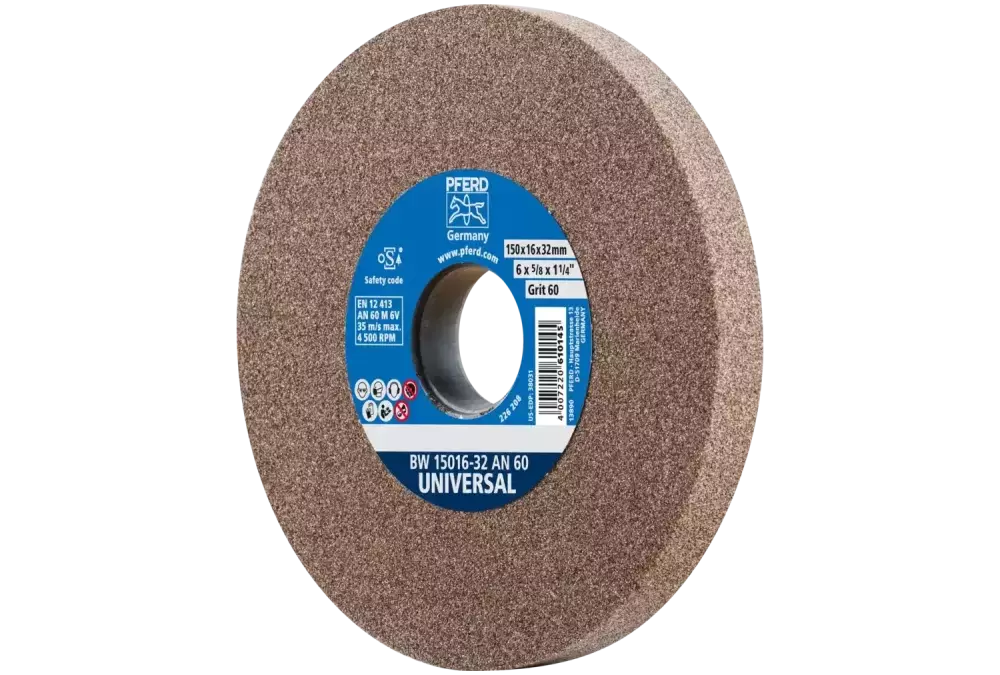 Kamień szlifierski Ø 150 × 16 mm otwór Ø 32 mm A60 do uniwersalnych prac szlifierskich 1