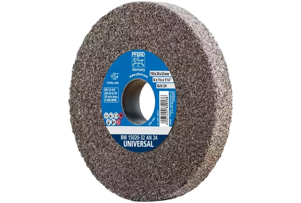 Kamień szlifierski Ø 150 × 20 mm otwór Ø 32 mm A24 do uniwersalnych prac szlifierskich 1