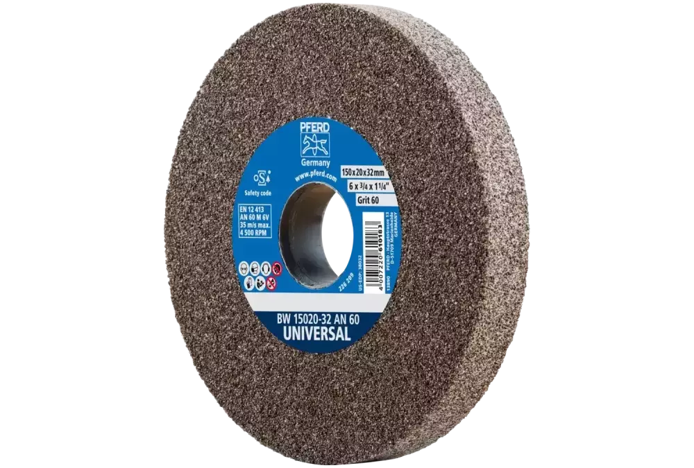 Kamień szlifierski Ø 150 × 20 mm otwór Ø 32 mm A60 do uniwersalnych prac szlifierskich 1