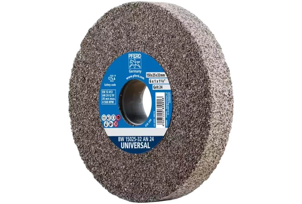 Kamień szlifierski Ø 150 × 25 mm otwór Ø 32 mm A24 do uniwersalnych prac szlifierskich 1