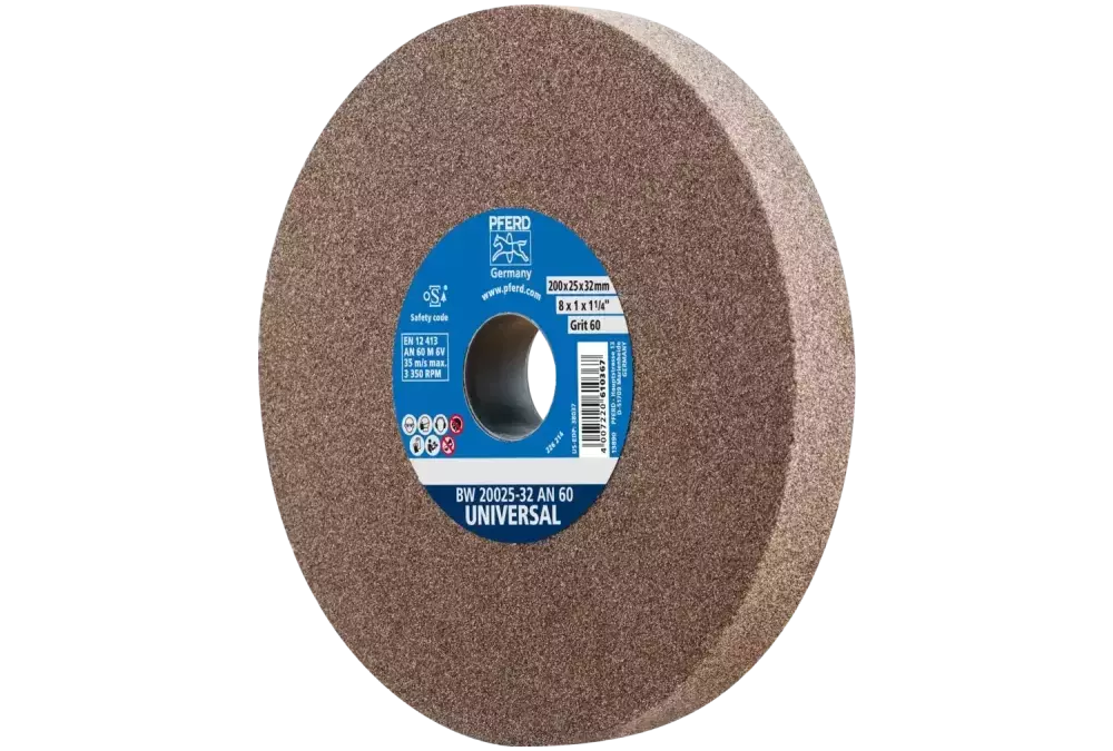 Kamień szlifierski Ø 200 × 25 mm otwór Ø 32 mm A60 do uniwersalnych prac szlifierskich 1